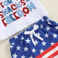 thumbnail image 6 of Okbabeha Toddler Baby Girl Boy 4th of July Outfits Embroidery Top+ American Flag Shorts Pants Set Fourth of July Clothes, 6 of 7
