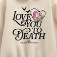 thumbnail image 2 of The Nightmare Before Christmas - Love You to Death Oversized Fleece Hoodie Sweatshirt, 2 of 4