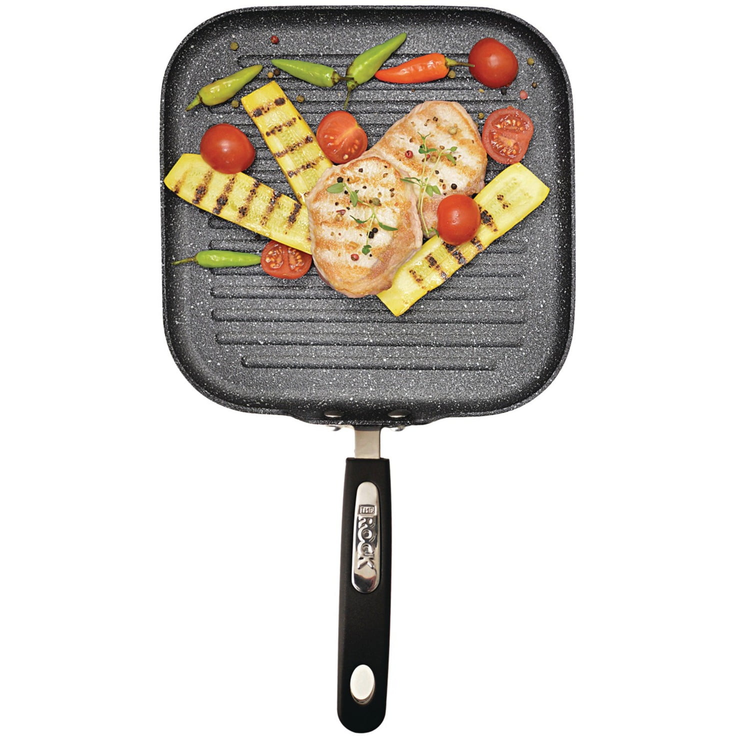 THE ROCK by Starfrit 10" Grill Pan with Bakelite Handles