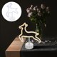 thumbnail image 3 of 1 unidad de luz decorativa LED creativa para interiores con forma de cervatillo navideño, 3 of 7