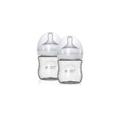Philips Avent Natural Bottles Feeding Glass Bottle 4oz - 2 Pack