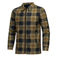 thumbnail image 3 of ZUKMRJPC Mens Fleece Jackets Long Sleeve Full Zip Up Stylish Vintage Plaid Warm Shirts Jacket Casual Lightweight Lapel Jacket with Pocket, 3 of 4