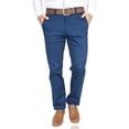 thumbnail image 2 of Pantalón Corte Regular Color Azul Plúmbago De Algodón Para Caballero, 2 of 5