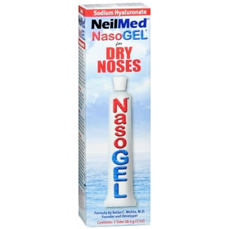 NeilMed NasoGEL for Dry Noses 1 oz (Pack of 2) (Best Medicine To Dry Sinuses)
