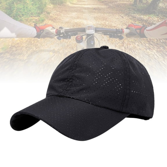 SEWCHICS Cooling Baseball Cap Man Women Black Satin 1Pack Sun Block for Holiday