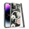thumbnail image 4 of Phone Case for Apple iPhone 12 Pro Max Hybrid Flower Design Stylish Fashion Hard MagSafe Compatible Shockproof Cover fit iPhone 12 Pro Max - White Roses, 4 of 6