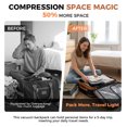 thumbnail image 4 of Fegat Vacuum Backpack for Travel,New Upgrade 60L Expandable Compression Bag with One-Button,Pump & TSA Lock,Vacuum Seal Backpack Flight Approved,Carry on Backpacks for Travel Business, 4 of 10