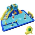thumbnail image 2 of Gymax Inflatable Water Slide Climbing Bounce House Splash Pool with 735W Blower, 2 of 10