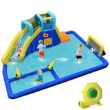 Topbuy Inflatable Splash Water Park Play Bounce House Bounce Slide ...