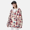 thumbnail image 5 of Fotbe Rocket Pattern Men's Women's UPF 50+ Sun Protection Jacket Hooded Cooling Shirt with Pockets Hiking Outdoor Performance-, 5 of 9