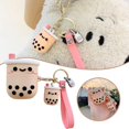 thumbnail image 3 of Funda Protectora De Silicona Compatible Con Airpods 1/2/Pro3, Forma De Perla De Té De La Leche, Funda Protectora Inalámbrica Para Auriculares, Funda Anticaída Advancent EL016762-02, 3 of 5