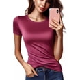 thumbnail image 2 of Playera De Mujer Manga Corta Slim Fit Stretch Ligera Y Suave, 2 of 2