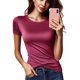thumbnail image 2 of Playera De Mujer Manga Corta Slim Fit Stretch Ligera Y Suave, 2 of 2