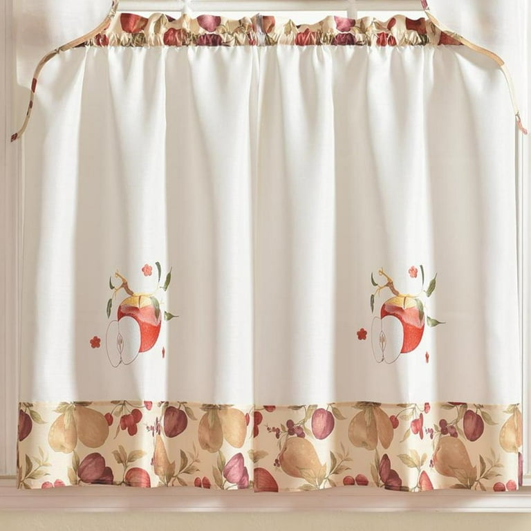 Apple Prairie Curtains, Apple Swag Curtains, Apple Curtains, outlet Apple Kitchen Curtains, Apple Kitchen Decor, Country Prairie Curtains,