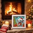thumbnail image 4 of Christmas Diamond Art Kit, 7.09in Christmas printed canvas with Frame Holiday Craft Gift, 4 of 6