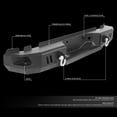 thumbnail image 3 of DNA Motoring Rear Step Bumper Face Bar with D-Ring Shackles for 99-16 Ford F250 F350 SD, 3 of 5