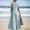 Light Blue, variant on Casual Summer Dress for Everyday Wear Lightweight Loose Fit Short Sleeves Solid Color Style Women’s Casual Dress Female Everyday Attire White 3XL