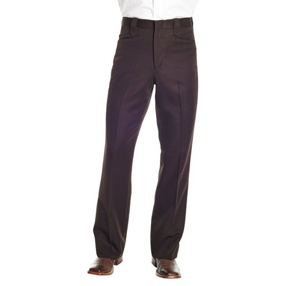 Circle S Mens Brown Polyester Ranch Dress Pants 32