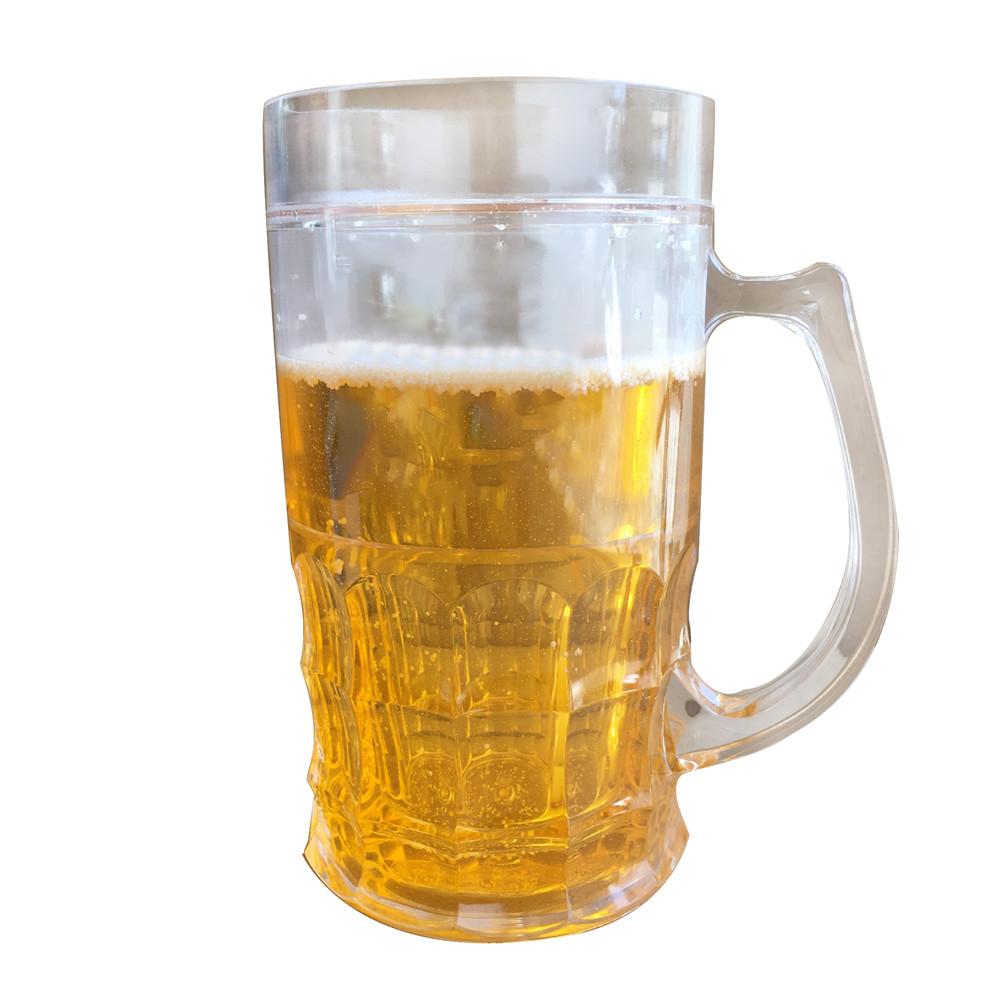 Lacyie 450Ml Creative Double Mezzanine Summer Town Ice Spoof Fake Beer