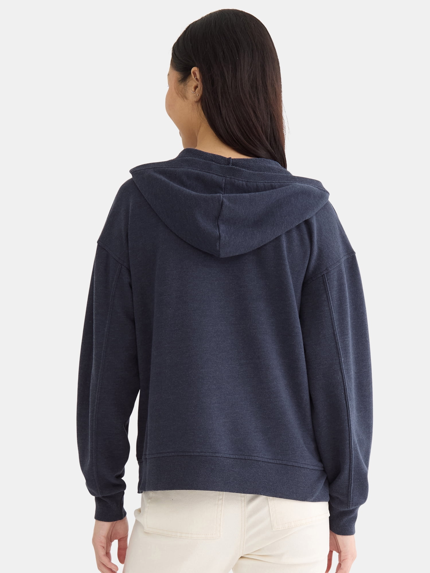 Time and Tru Split Neck Hoodie, Sizes S-XXXL
