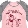 thumbnail image 3 of Disney Winnie The Pooh - Pooh & Piglet Wishing for a Merry Christmas - Toddler & Youth Girls Raglan Graphic T-Shirt, 3 of 5