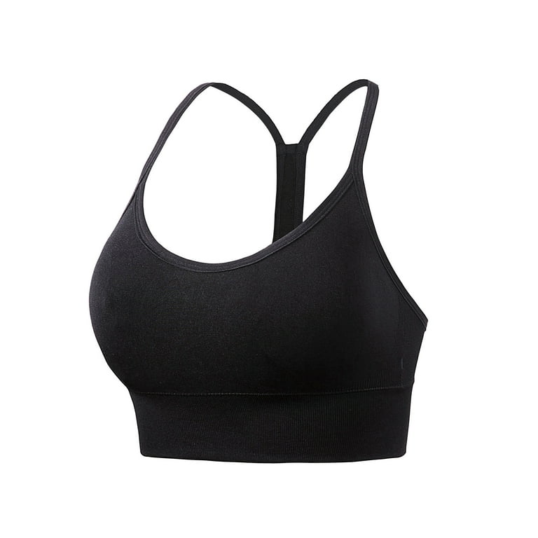 SDJMa Wireless Tank Top Bra Woman Bras With String Quick Dry Shockproof  Running Fitness Large Size Underwear 