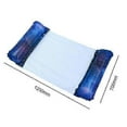 thumbnail image 1 of Pvc Water Hammock Recliner Stripe Mesh Inflatable Floating Bed Air Mattress Sea Swimming Ring Pool Party Toy Lounge Bed, 1 of 5