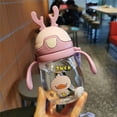 thumbnail image 5 of Botella de agua HUOGUO Cartoon Animal Children Straw 370ml, 5 of 5