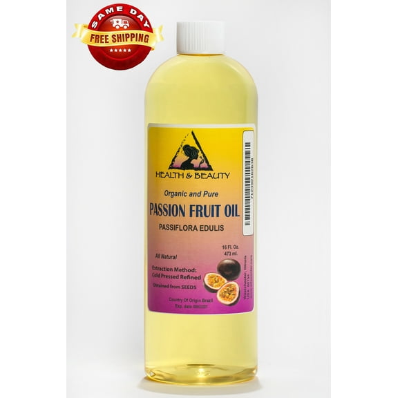 PASSION FRUIT / MARACUJA OIL REFINED ORGANIC COLD PRESSED FRESH 100% PURE 16 OZ