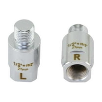 Chrome Bike Pedals Extenders 27.5mm 1/2 Crank to 1/2 Pedals. Bicycle Pedal extenders