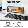 thumbnail image 5 of LESOWN Mini Stretched Bar Monitor 6.9-inch Full HD 480x1280 Ultra-wide Display IPS HDMI USB Raspberry Pi Secondary Screen for PC Case Aida64 Laptop, 5 of 11