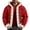 Red, variant on Men's New Fleece-Lined Hooded Cardigan Hoodie - Black L