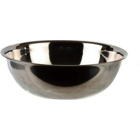 

[9 PACK] 16 Quart Large Stainless Steel Mixing Bowl - Baking Bowl Flat Base Bowl Preparation Bowls - Great for Baking Kitchens Chef s Home use by EcoQuality (16 qt)