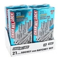thumbnail image 3 of CHANNELLOCK 1/4-inch SAE Drive Socket Set, Includes Standard and Deep-Well Sizes, 6-Point Sockets, Durable Steel Case, 21 pieces (34211), 3 of 4