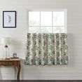 thumbnail image 2 of VHC Brands Dorset, Farmhouse Cafe Tier Curtain, Floral, Green, 36x36, Set of 2, 2 of 3