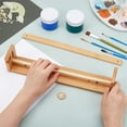 thumbnail image 3 of Wall Mount Kraft Paper Roll Holder for 12-Inch Paper Wooden Easel Paper Roll Holder Kraft Paper Roll Dispenser Kraft Paper Roll Display for Kitchen DIY Room Office Business Grocery, 3 of 6