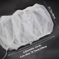 thumbnail image 1 of Universal Birdcage Cover Seed Catcher Mesh Parrot Cage Skirt- White (not Include Birdcage), 1 of 4