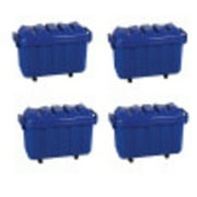 Stackable Storage Trunk - Blue, set of 4