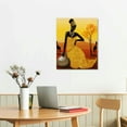 thumbnail image 2 of Nawypu  African Woman Canvas Wall Art Print Tribal Art Decor Photo Paintings Decorative Artwork for Bedroom Home Office Framed Ready to Hang, 2 of 4