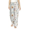 thumbnail image 2 of Goofa Fall Rabbit Printed Soft Pajama Pants for Women, Wide Leg Comfy Casual Lounge Yoga Pants-X-Large, 2 of 9
