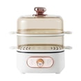 thumbnail image 1 of DimyFew Electric Food Steamer 2 Tier Household with Stackable Baskets 1200W for Vegetable Seafood Steaming Pot with PP Steaming Tiers, 1 of 8
