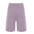 thumbnail image 5 of Women's Yoga Shorts Womens Wide Leg Yoga Shorts High Waisted Shorts Summer Gym Athletic Workout Long Shorts With Pockets,Purple Women's Yoga Shorts XXL, 5 of 9