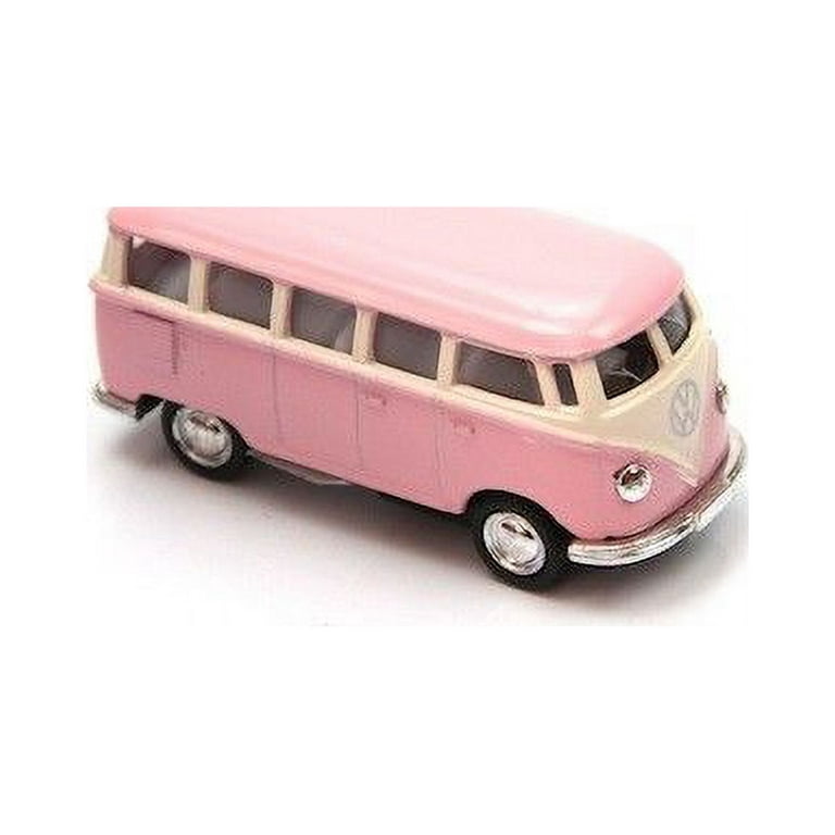Kinsmart 1962 VW Bus Diecast Model, 1:64 Scale Toy Car, Pastel
