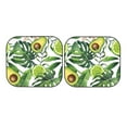 thumbnail image 7 of Haiem Watercolor Green Tropical Car Windshield Sun Shade (2 Pieces) Foldable Windshield Sun Shade Car Accessories for Truck SUV Pickup-Small, 7 of 7