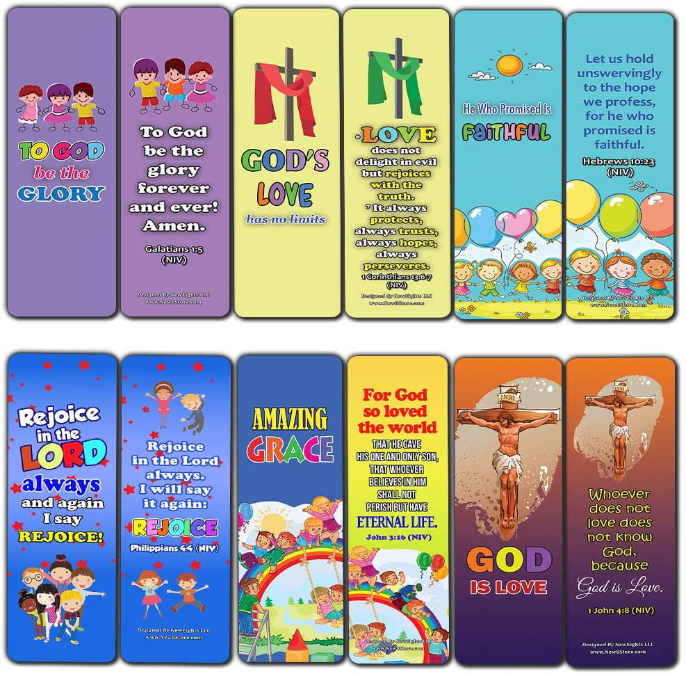 Awesome God Bookmarks for Kids 12-Pack