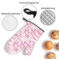 thumbnail image 3 of Fotbe Breast Cancer Ribbons Awareness for 4Pcs Oven Mitts and Pot Holders, 500℉ Heat Resistant Oven Mitts , Non-Slip Silicone Surface Safe for Baking, Cooking, BBQ, 3 of 6