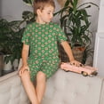 thumbnail image 4 of Balery 60s and 70s Style Conjunto de Pijama Infantil de Manga Corta con Estampado – Ropa de Dormir de Algodón Suave-4X-Large, 4 of 6
