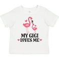 thumbnail image 3 of Inktastic My Gigi Loves Me Flamingo Girls Toddler T-Shirt, 3 of 5