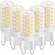 thumbnail image 2 of LED G9 3W Blanco natural 4000K, equivalente a una bombilla halógena de 28W 40W, antiparpadeo, CA 220-240V, paquete de 5, 2 of 5