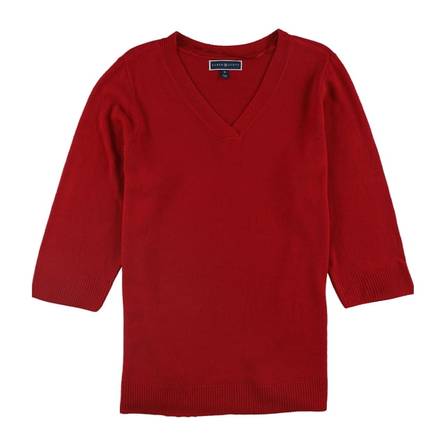 Karen Scott suéter de talla grande para mujer, rojo, 3X
